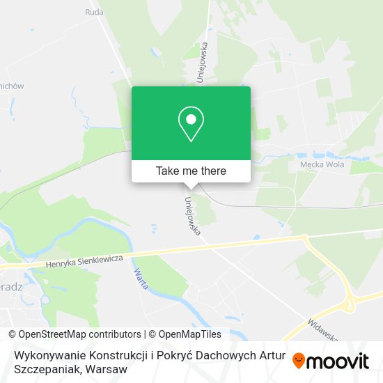 Wykonywanie Konstrukcji i Pokryć Dachowych Artur Szczepaniak map