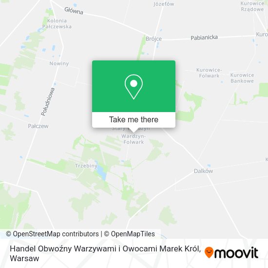 Handel Obwoźny Warzywami i Owocami Marek Król map