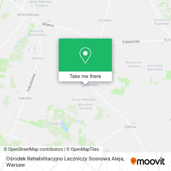 Ośrodek Rehabilitacyjno Leczniczy Sosnowa Aleja map