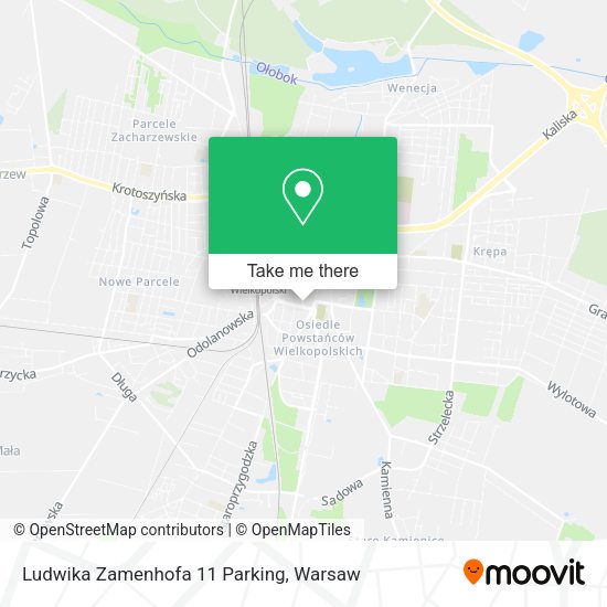 Ludwika Zamenhofa 11 Parking map