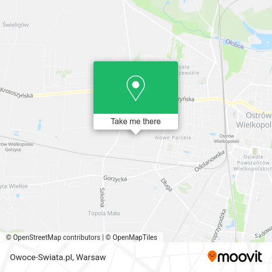 Карта Owoce-Swiata.pl