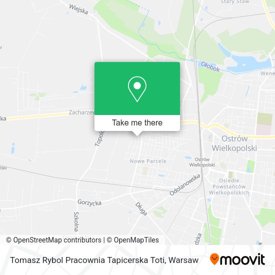 Tomasz Rybol Pracownia Tapicerska Toti map