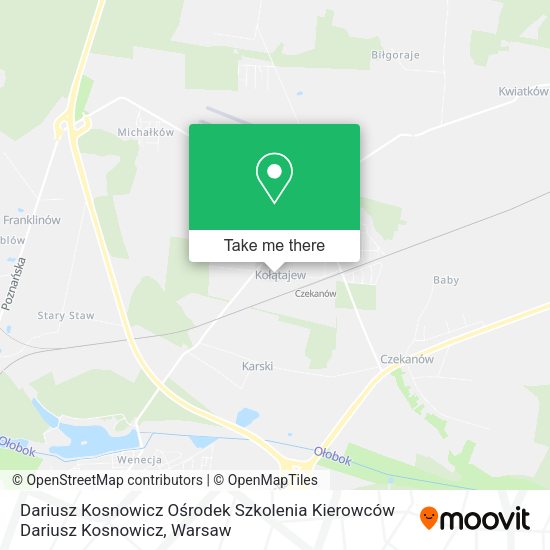 Dariusz Kosnowicz Ośrodek Szkolenia Kierowców Dariusz Kosnowicz map