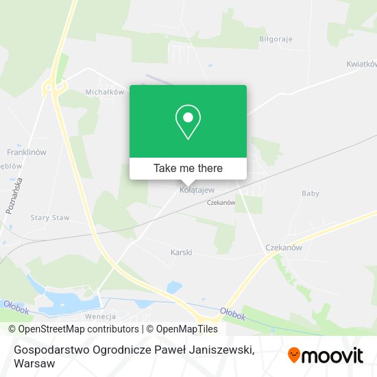 Gospodarstwo Ogrodnicze Paweł Janiszewski map