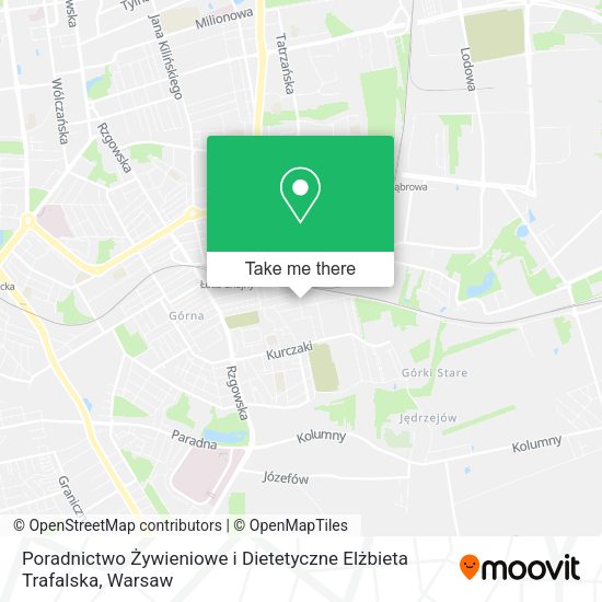 Poradnictwo Żywieniowe i Dietetyczne Elżbieta Trafalska map