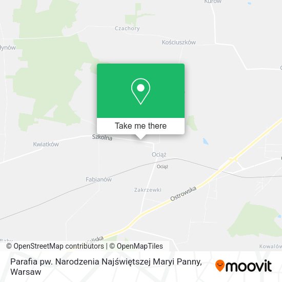 Parafia pw. Narodzenia Najświętszej Maryi Panny map