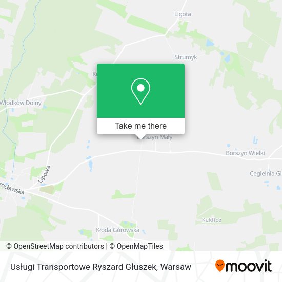 Usługi Transportowe Ryszard Głuszek map