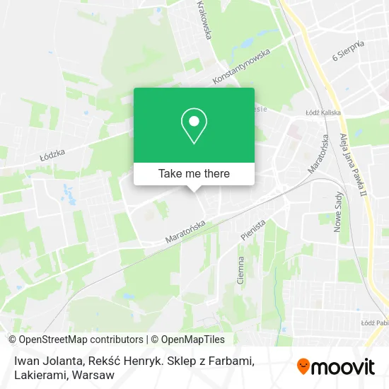Iwan Jolanta, Rekść Henryk. Sklep z Farbami, Lakierami map
