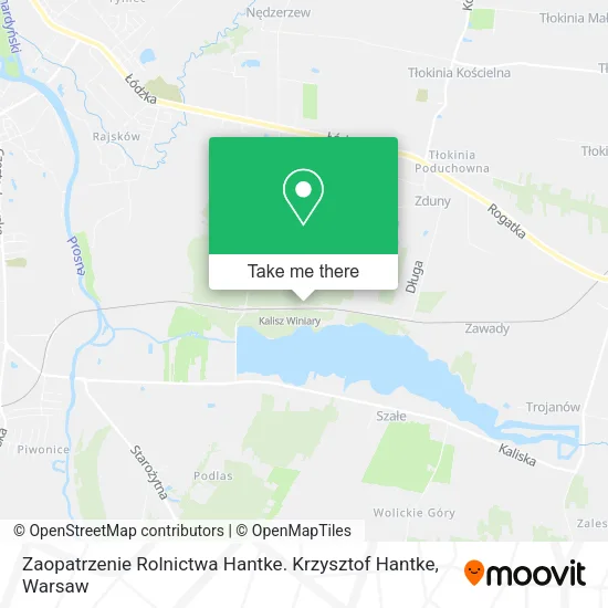 Карта Zaopatrzenie Rolnictwa Hantke. Krzysztof Hantke