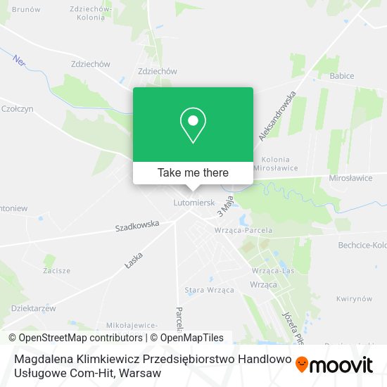 Magdalena Klimkiewicz Przedsiębiorstwo Handlowo Usługowe Com-Hit map