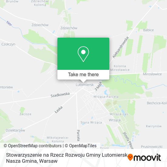 Stowarzyszenie na Rzecz Rozwoju Gminy Lutomiersk Nasza Gmina map