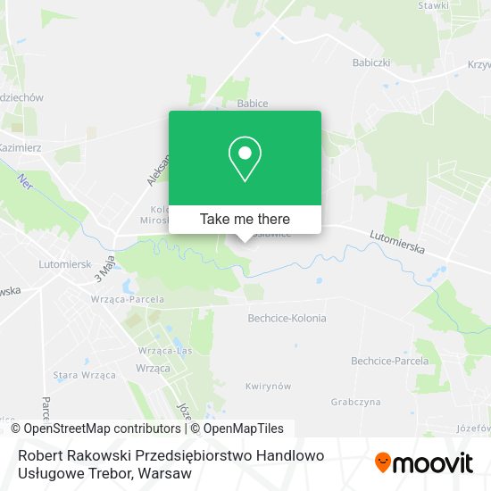 Robert Rakowski Przedsiębiorstwo Handlowo Usługowe Trebor map