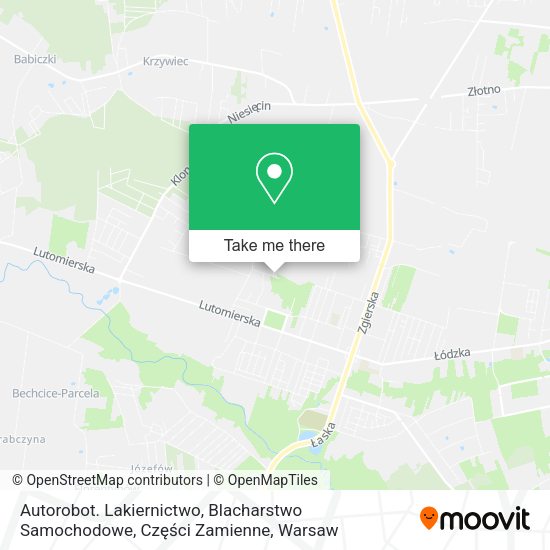 Autorobot. Lakiernictwo, Blacharstwo Samochodowe, Części Zamienne map