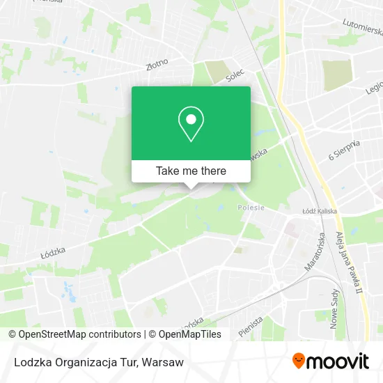 Карта Lodzka Organizacja Tur