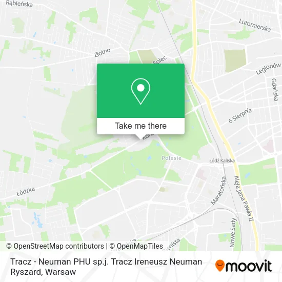 Карта Tracz - Neuman PHU sp.j. Tracz Ireneusz Neuman Ryszard