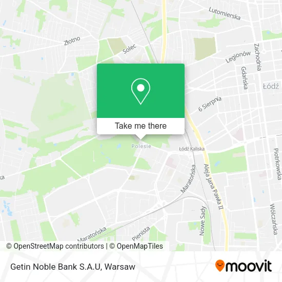 Карта Getin Noble Bank S.A.U