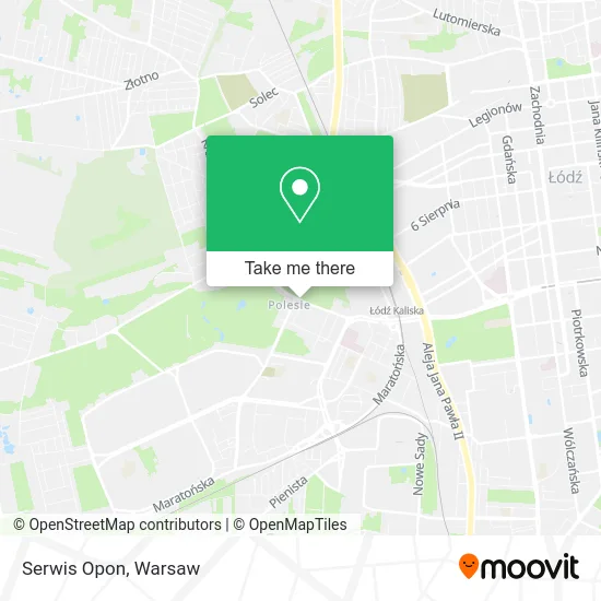 Карта Serwis Opon