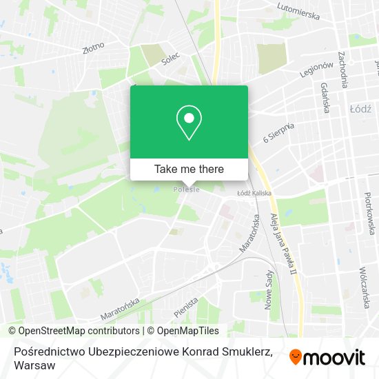 Pośrednictwo Ubezpieczeniowe Konrad Smuklerz map