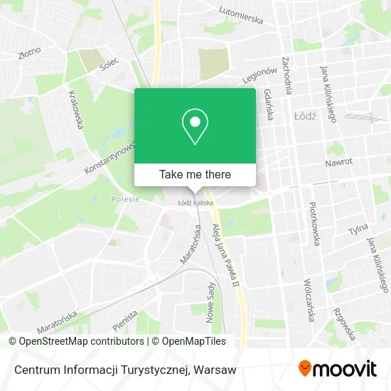 Карта Centrum Informacji Turystycznej