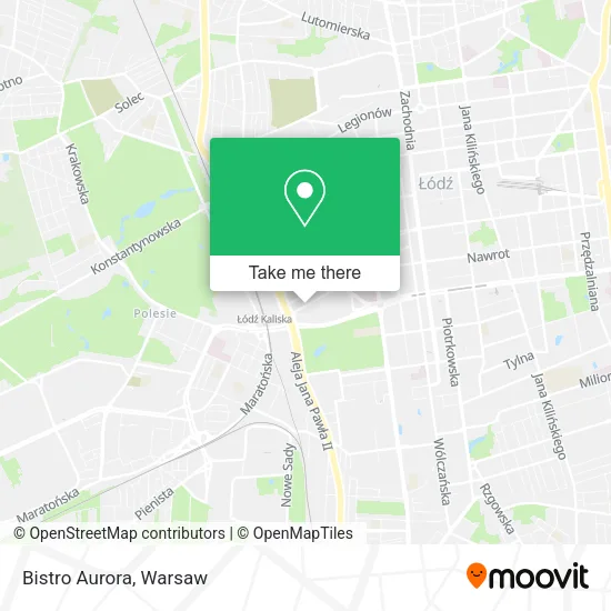 Карта Bistro Aurora