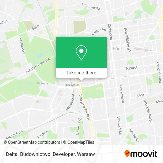 Карта Delta. Budownictwo, Developer