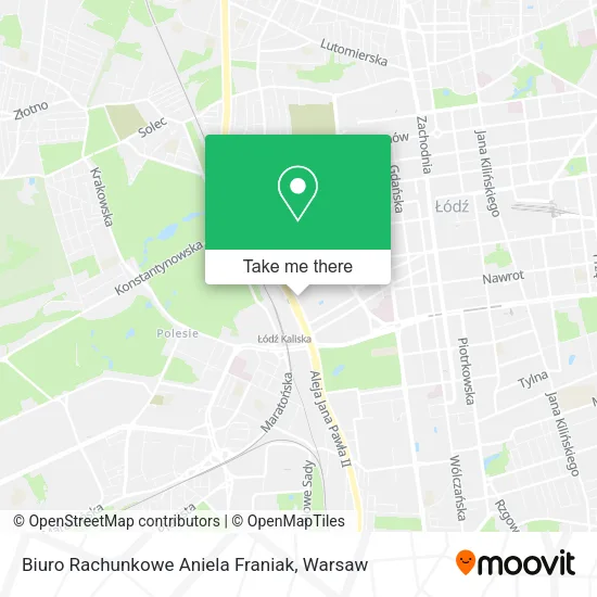 Карта Biuro Rachunkowe Aniela Franiak