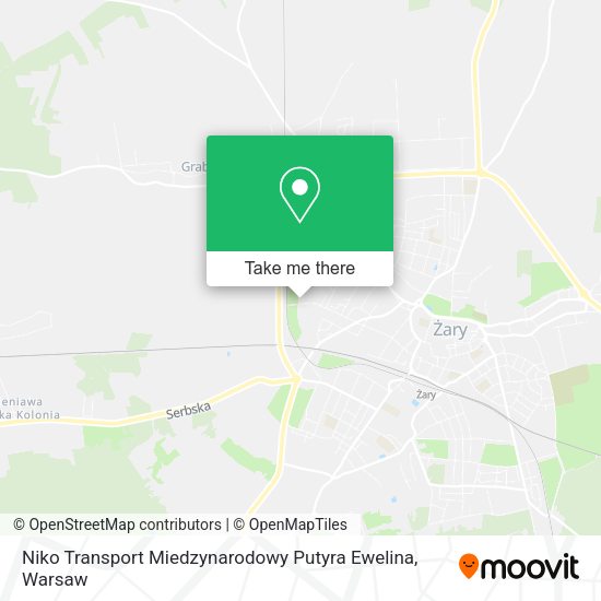 Niko Transport Miedzynarodowy Putyra Ewelina map