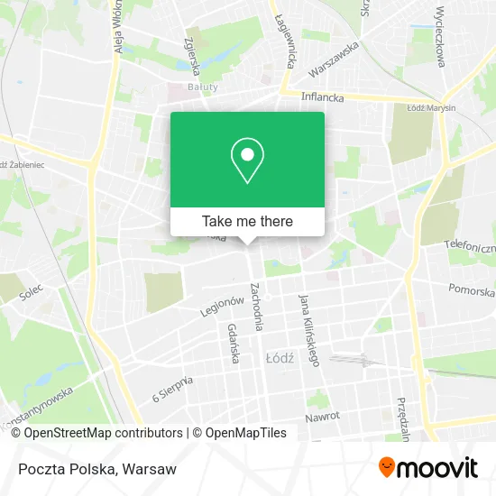 Poczta Polska map