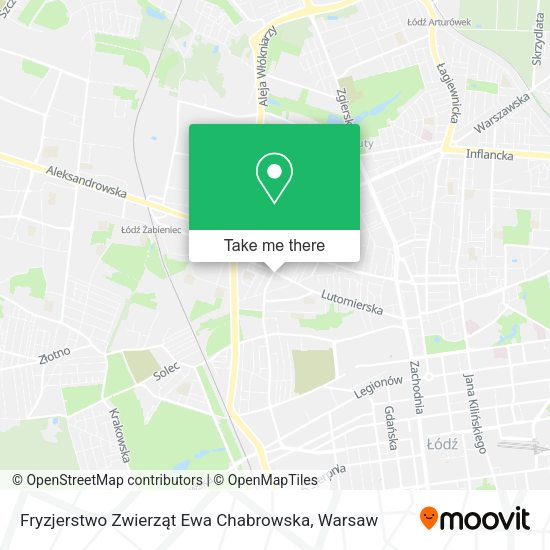 Fryzjerstwo Zwierząt Ewa Chabrowska map