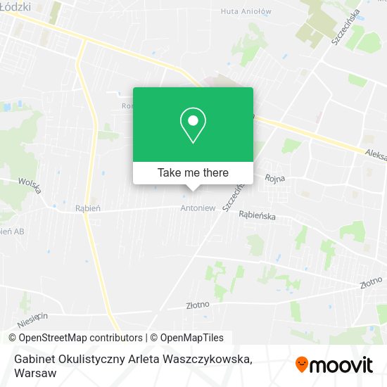 Карта Gabinet Okulistyczny Arleta Waszczykowska