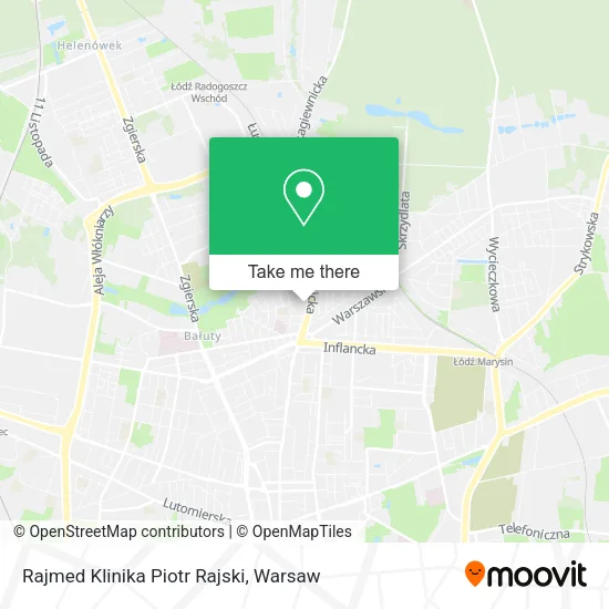 Карта Rajmed Klinika Piotr Rajski