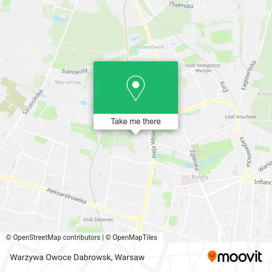 Карта Warzywa Owoce Dabrowsk