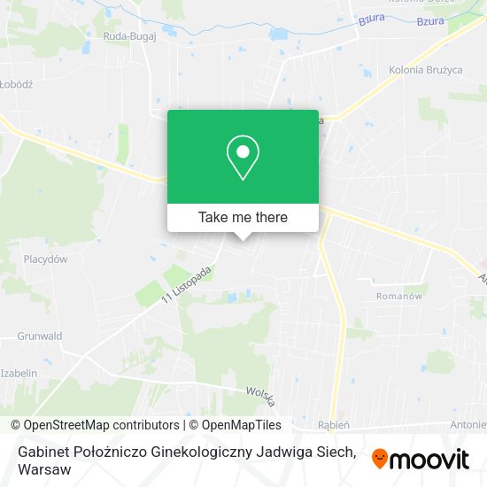 Gabinet Położniczo Ginekologiczny Jadwiga Siech map