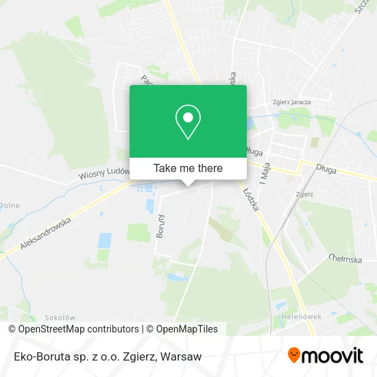 Карта Eko-Boruta sp. z o.o. Zgierz