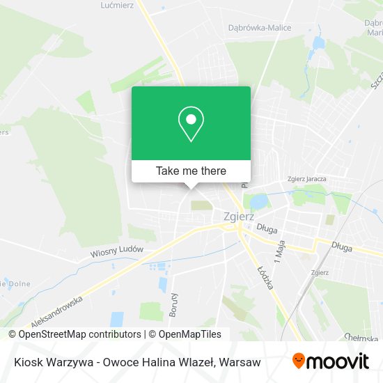 Kiosk Warzywa - Owoce Halina Wlazeł map