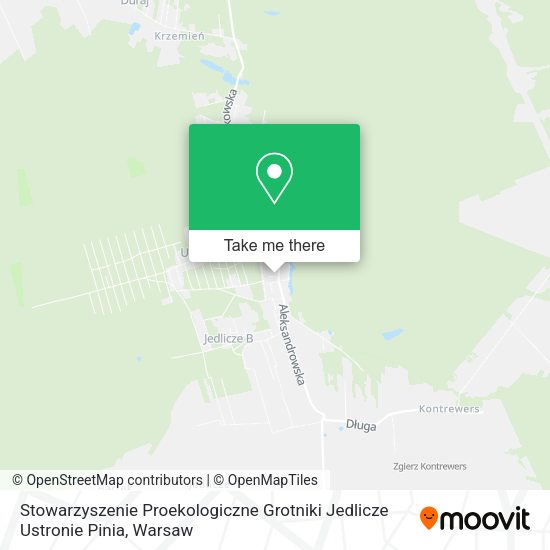 Stowarzyszenie Proekologiczne Grotniki Jedlicze Ustronie Pinia map