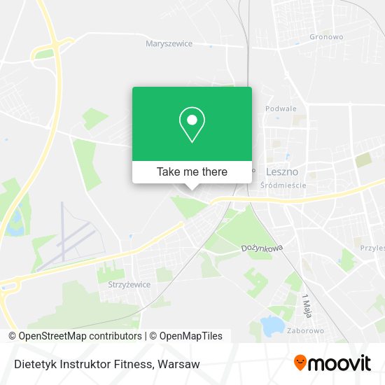 Dietetyk Instruktor Fitness map