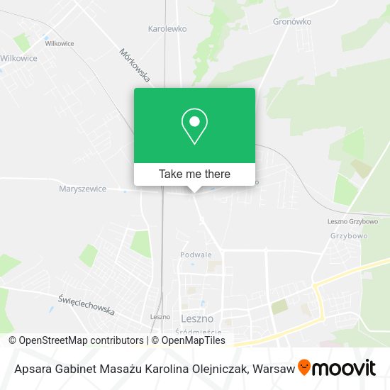 Apsara Gabinet Masażu Karolina Olejniczak map