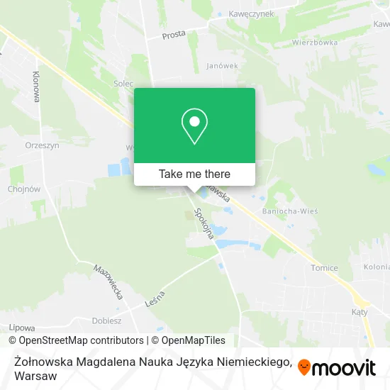 Карта Żołnowska Magdalena Nauka Języka Niemieckiego