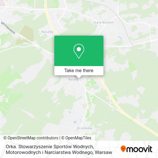 Orka. Stowarzyszenie Sportów Wodnych, Motorowodnych i Narciarstwa Wodnego map