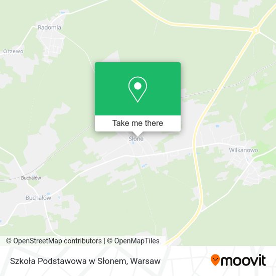 Szkoła Podstawowa w Słonem map