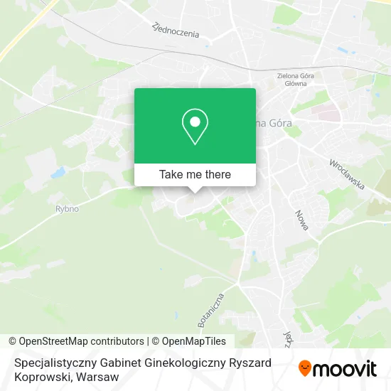 Specjalistyczny Gabinet Ginekologiczny Ryszard Koprowski map