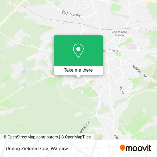Urolog Zielona Góra map