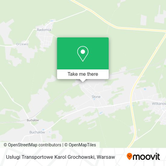 Usługi Transportowe Karol Grochowski map