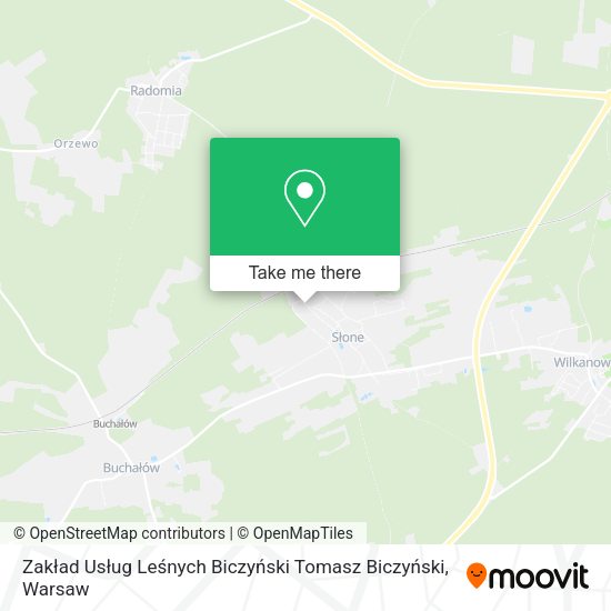 Zakład Usług Leśnych Biczyński Tomasz Biczyński map