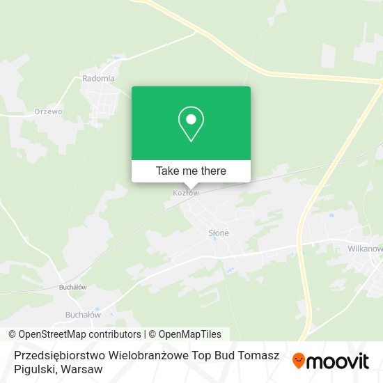 Przedsiębiorstwo Wielobranżowe Top Bud Tomasz Pigulski map