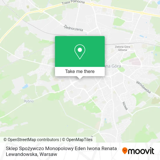 Sklep Spożywczo Monopolowy Eden Iwona Renata Lewandowska map