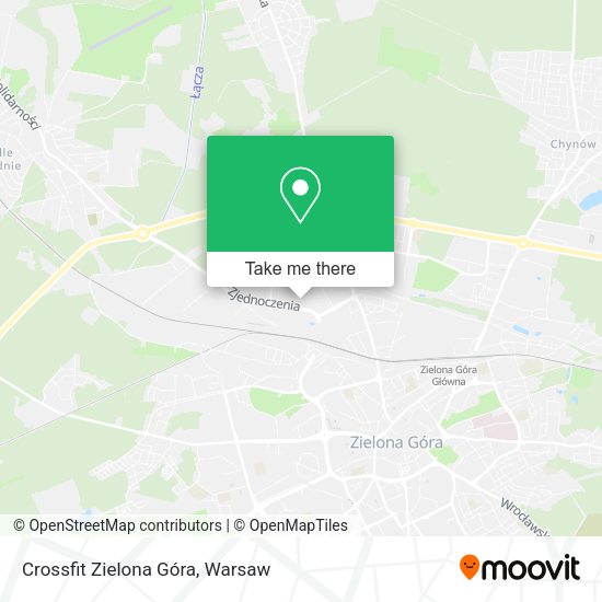 Crossfit Zielona Góra map