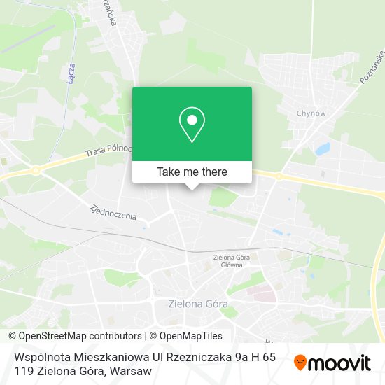 Wspólnota Mieszkaniowa Ul Rzezniczaka 9a H 65 119 Zielona Góra map