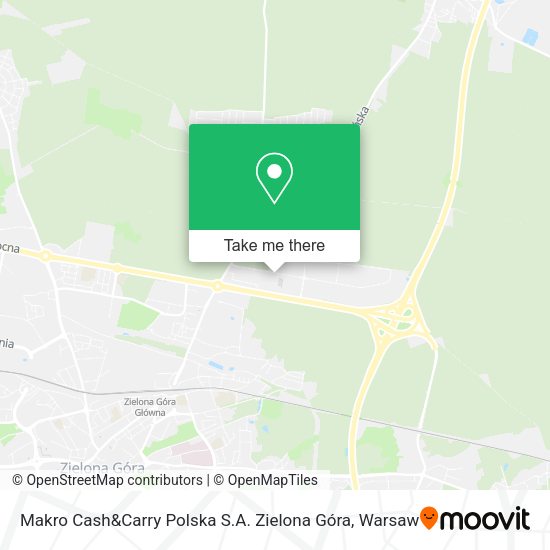 Makro Cash&Carry Polska S.A. Zielona Góra map